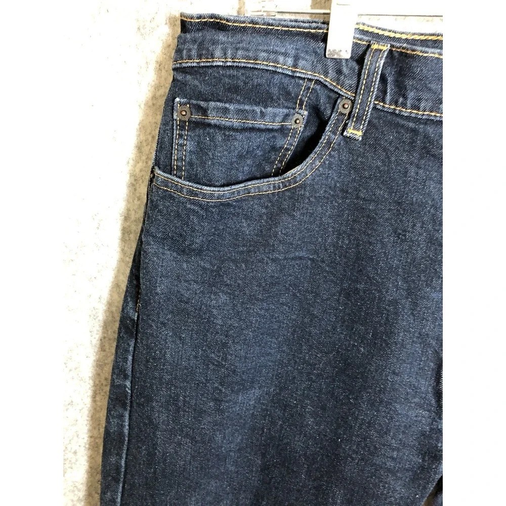 Levis 505 Jeans Men 36x31 Blue Dark Wash Regular Fit Tag 36x32